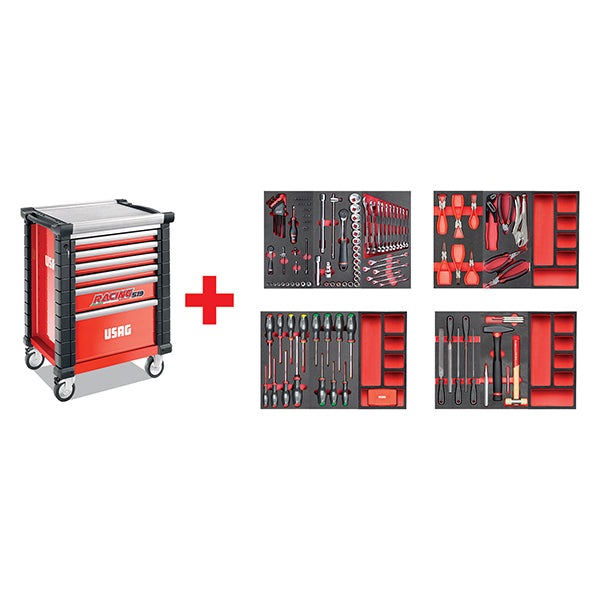 519 RS6/3MM - Chariot de course avec assortiment de maintenance 495 MB (156 pcs) - Usag - U05190628 519 RS6/3MM - Chariot de course avec assortiment de maintenance 495 MB (156 pcs) - Usag - U05190628